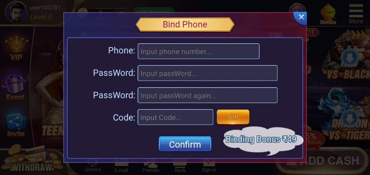 How to Register in Rich Win App