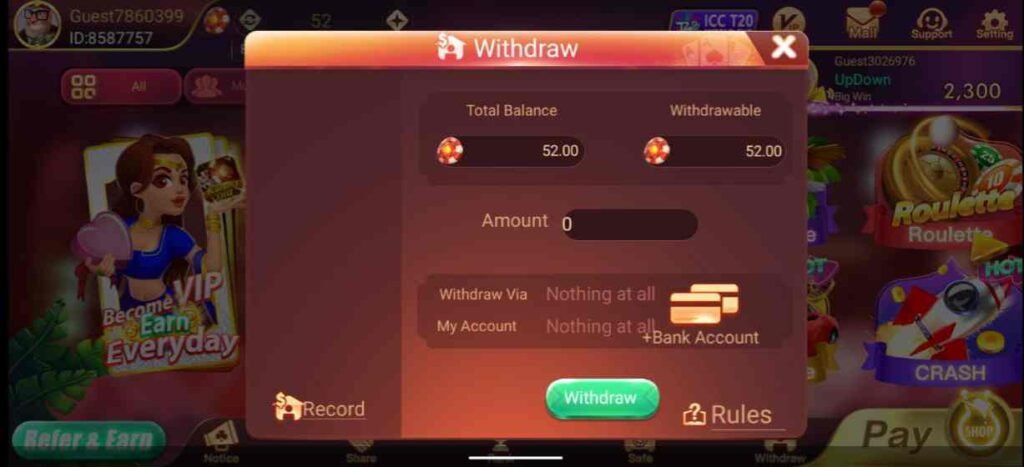 How to Withdraw in Rummy Best APK